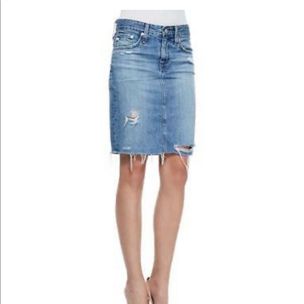 AG Erin Denim Pencil Skirt